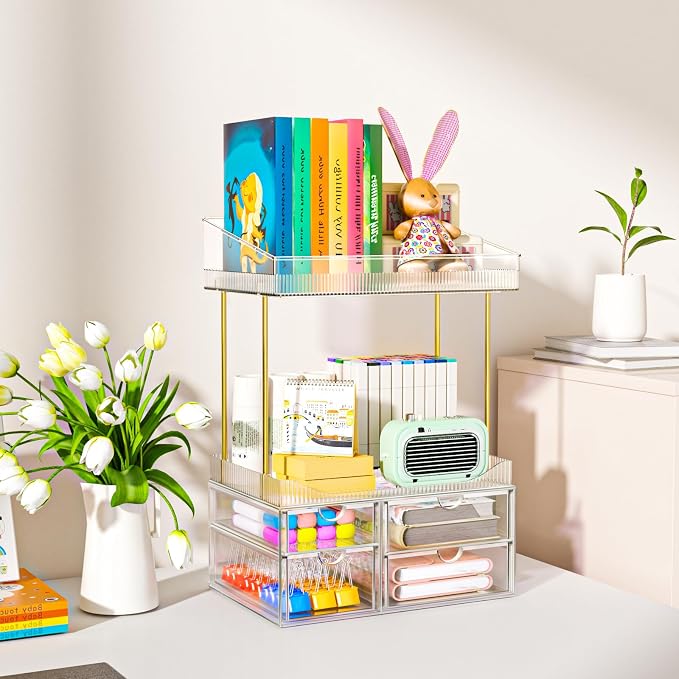 SNSLXH 4 Drawers Makeup Organizer - Image 4