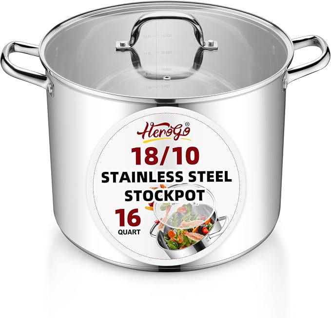 Herogo 16-Quart 18/10 Stainless Steel Stock Pot by Herogo