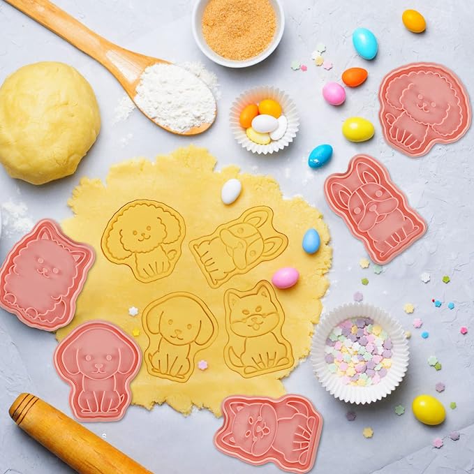 Dog Cookie Cutters Set, Cute Cookie Cutters - Image 2
