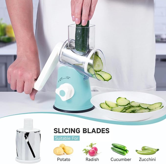 Rotary Cheese Grater, Cheese Grater Hand Crank - Image 3