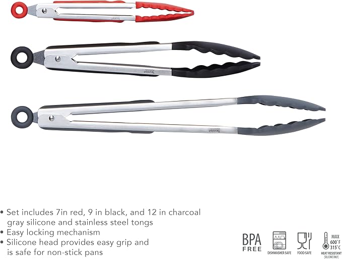 Tovolo Stainless Steel Tongs - Image 3