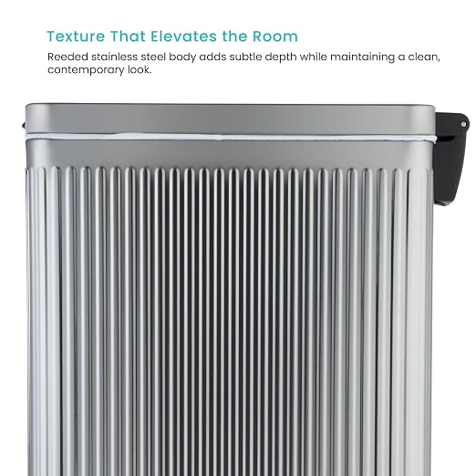 Home Zone Living 12 Gallon Slim Step Trash Can - Image 3