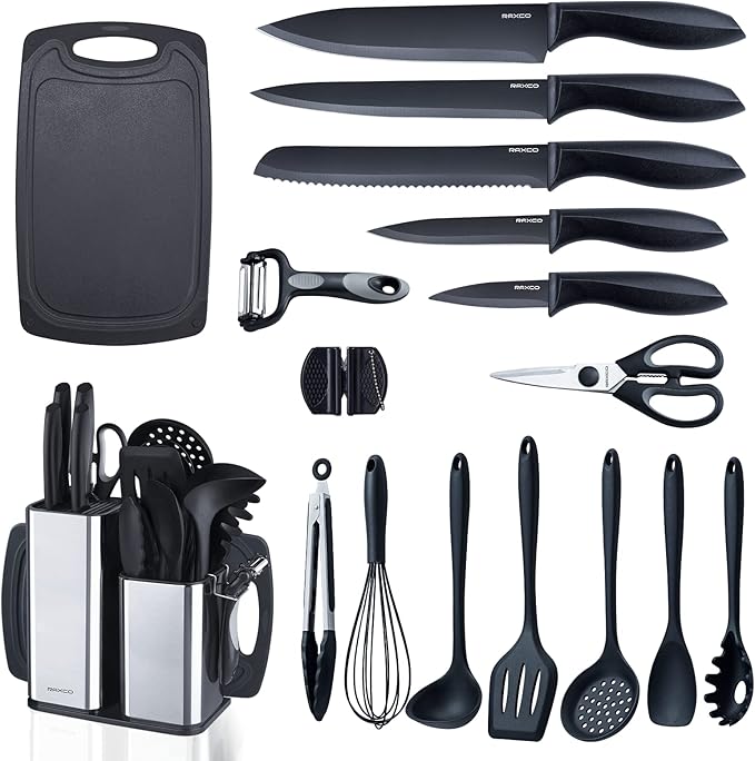 RAXCO Kitchen Utensils Set For Cooking-7 Cooking Utensils, 5 Kitchen Utensils by RAXCO