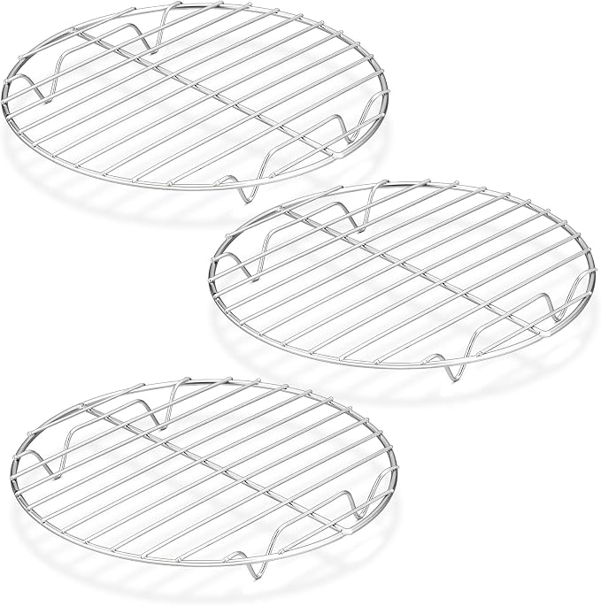 P&P CHEF Round Cooking Rack, Fits Air Fryer/Stockpot/Pressure Cooker/Round Cake by PPCHEF