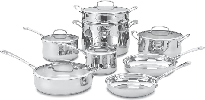Cuisinart Contour Stainless 13-Piece Cookware Set by Cuisinart