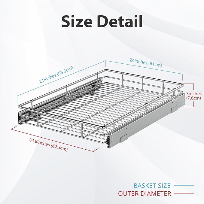 ZOINLIY Pull Out Cabinet Organizer, Versatile Slide Out Kitchen Organizers and - Image 2