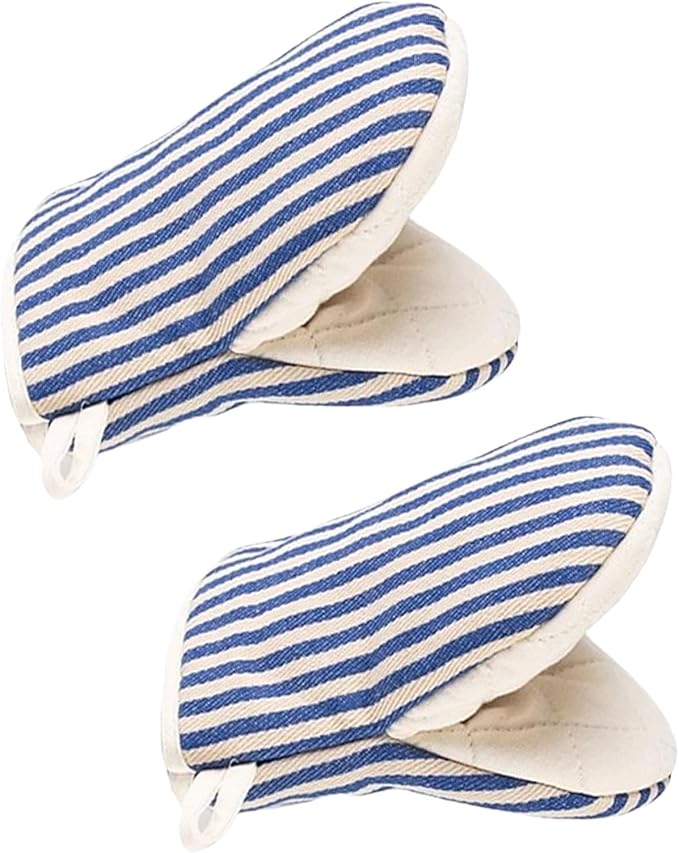 1 Pair Mini Oven Mitts, High Heat Resistant Oven Gloves, Kitchen Short Oven Mit by CoekMoed