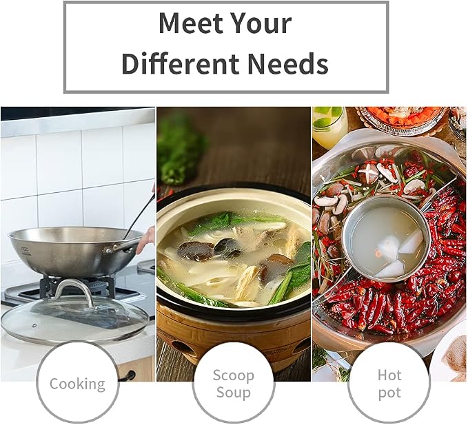 Newness Soup Ladle, Durable 304 Stainless Steel Soup Spoon - Image 7