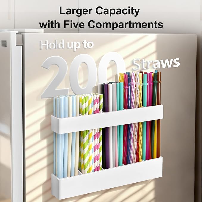 9.5” Large Acrylic Straw Holder - Image 3