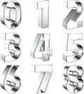 2 Inch Number Cookie Cutter Set by Xzhloym