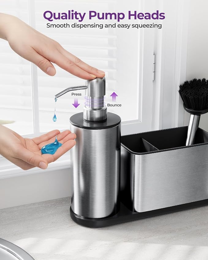 ODesign Kitchen Soap Dispenser Set - 3 in 1 - Image 5