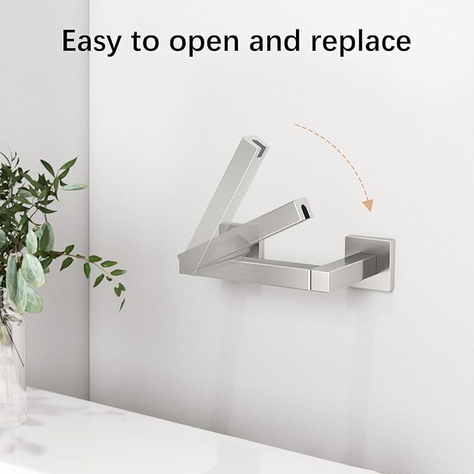 FEILERN Toilet Paper Holder Wall Mounted Post Pivoting Square Tissue Holders - Image 4