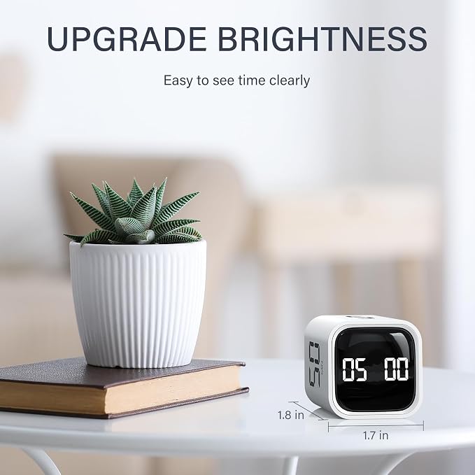 Rotating Pomodoro Timer 5, 10 50 Minutes Preset, Desk Productivity Flip Timer - Image 8