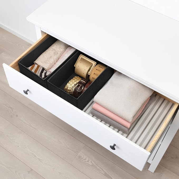 Criusia 6 Pack Clothes Drawer Organizer Dividers, Fabric Foldable Closet - Image 5