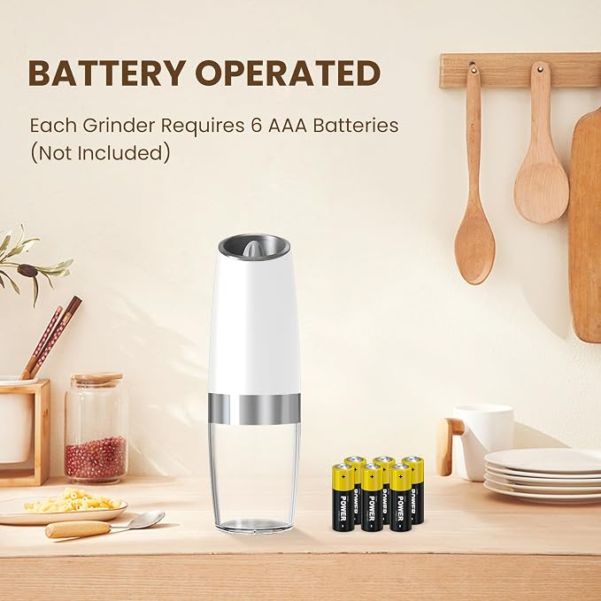Gravity Electric Salt And Pepper Grinder Set, Automatic Salt And Pepper Grinder - Image 2