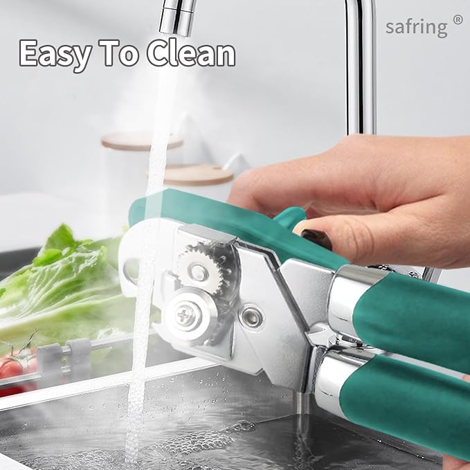 Safring Can Opener Manual, Handheld Strong Heavy Duty Stainless Steel Can Opener - Image 6