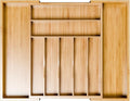 Simple Trending Bamboo Kitchen Drawer Organizer, Expandable Silverware Organizer by SimpleTrending