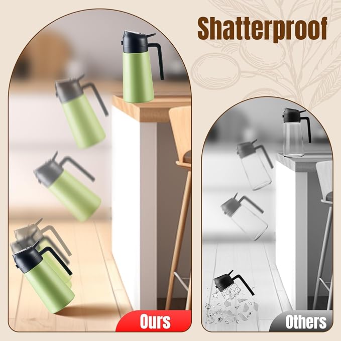 PARACITY 2 in 1 Oil Dipenser Bottle, Stainless Steel - Image 4