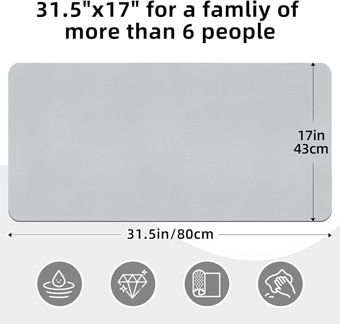 LOPNUR Kitchen Dish Drying Mat, 31.5"x17" Dish Drying Mats - Image 4