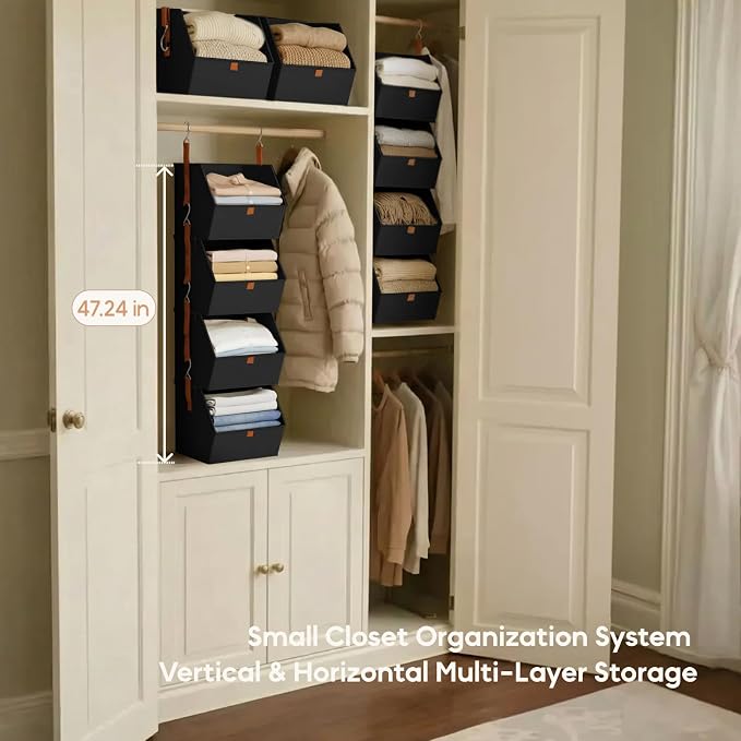 Homsorout Hanging Closet Organizer 4 Tier - Image 5