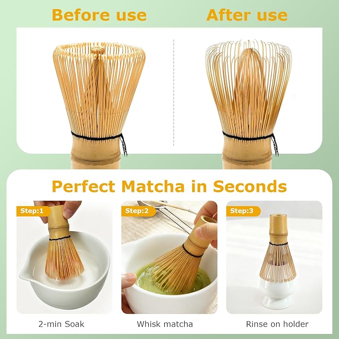 Matcha Whisk Bamboo Whisks Traditional Chasen Wisk - Image 5