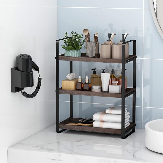 HNRLOY Bathroom Counter Organizer, Bathroom Countertop Organizer, Counter Shelf - Image 6