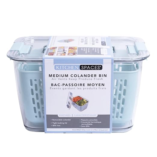 Kitchen Spaces Colander Bin, Produce Saver, Fridge Organizer by KitchenSpaces