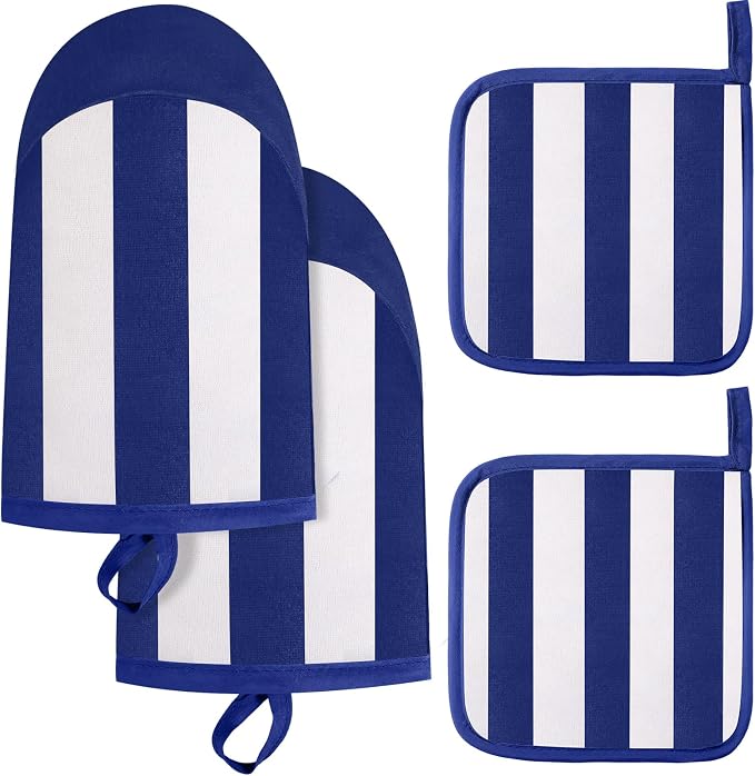 Reallnaive Oven Mitts and Pot Holders 4 Pcs Set by Unknown
