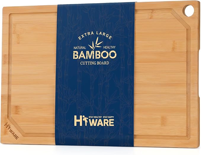Hiware Extra Large Bamboo Cutting Board by HIWARE