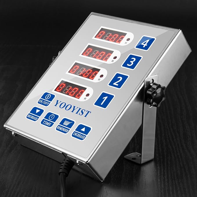 Precision Kitchen Timers for Cooking – 4 Channel Commercial Kitchen Timer - Image 2