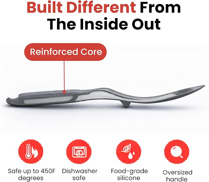 Silicone Spoon Spatula for Cooking - Image 2