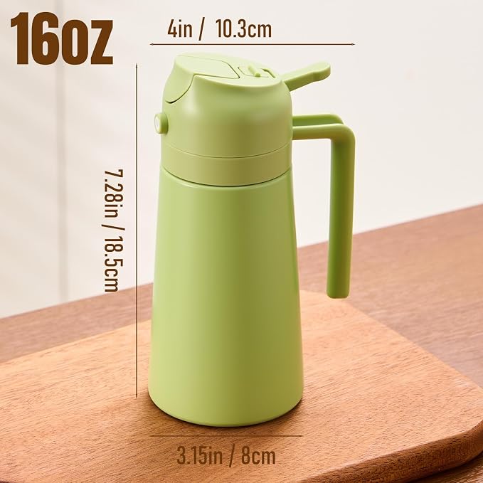 PARACITY 2 in 1 Oil Dipenser Bottle, Stainless Steel - Image 7