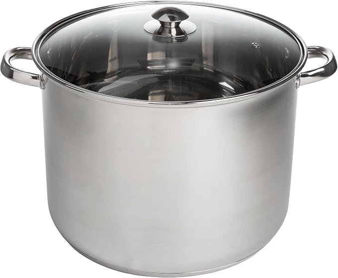 Ecolution Stainless Steel Stock Pot, Encapsulated Induction Ready Cooking Pot by Ecolution