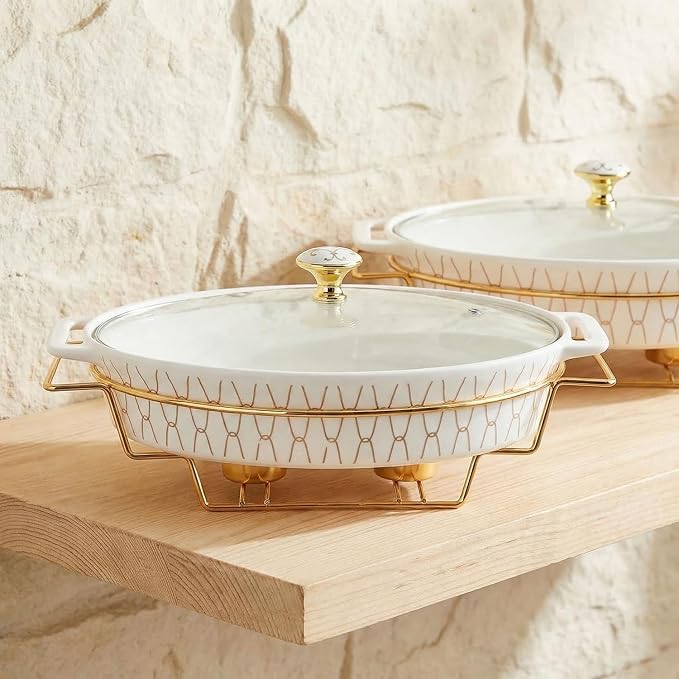 12" x 8" Ceramic Oval Casserole Dish - Image 6