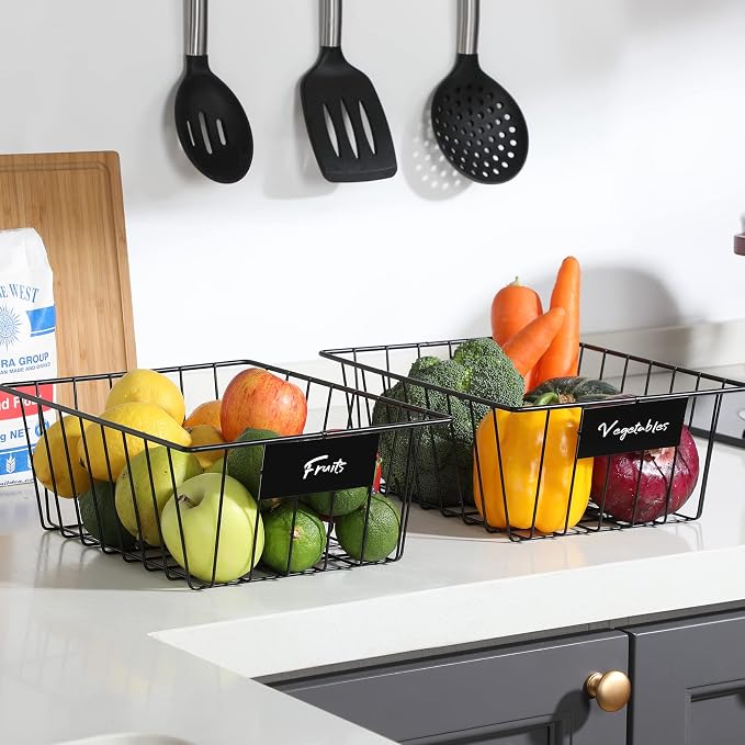 8 Pack Wire Storage Baskets for Organizing - Image 3