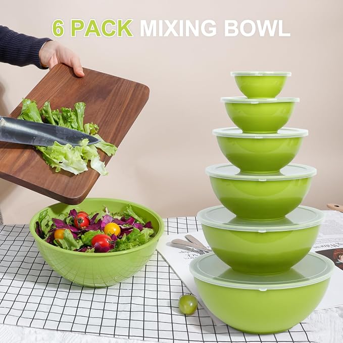 BoxedHome BPA Free Plastic Round Mixing Bowl - Image 4