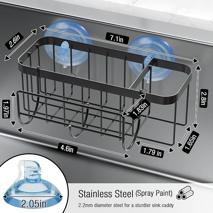 3-in-1 Kitchen Sink Caddy Organizer - Image 4