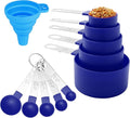 Measuring Cups and Spoons Set of Huygens Kitchen Gadgets 10 Pieces, Stackable by Huygens