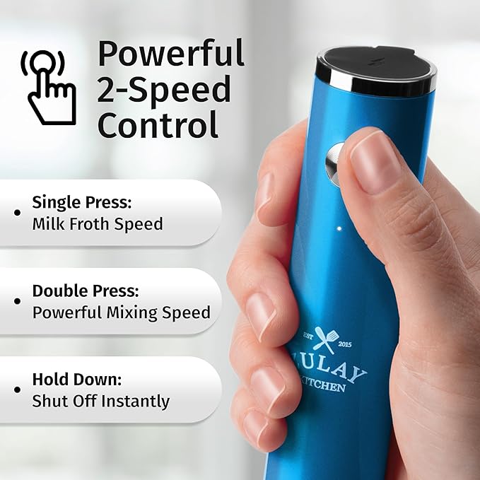 Zulay Kitchen Rechargeable Milk Frother Handheld Lux - Image 4