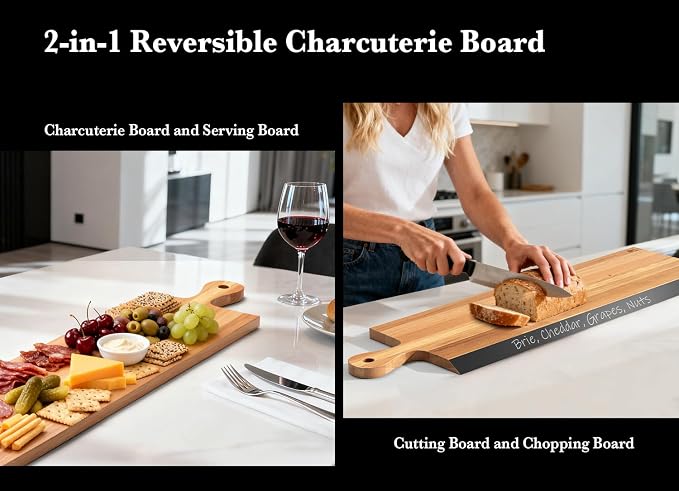 32" Acacia Charcuterie Board - Image 3