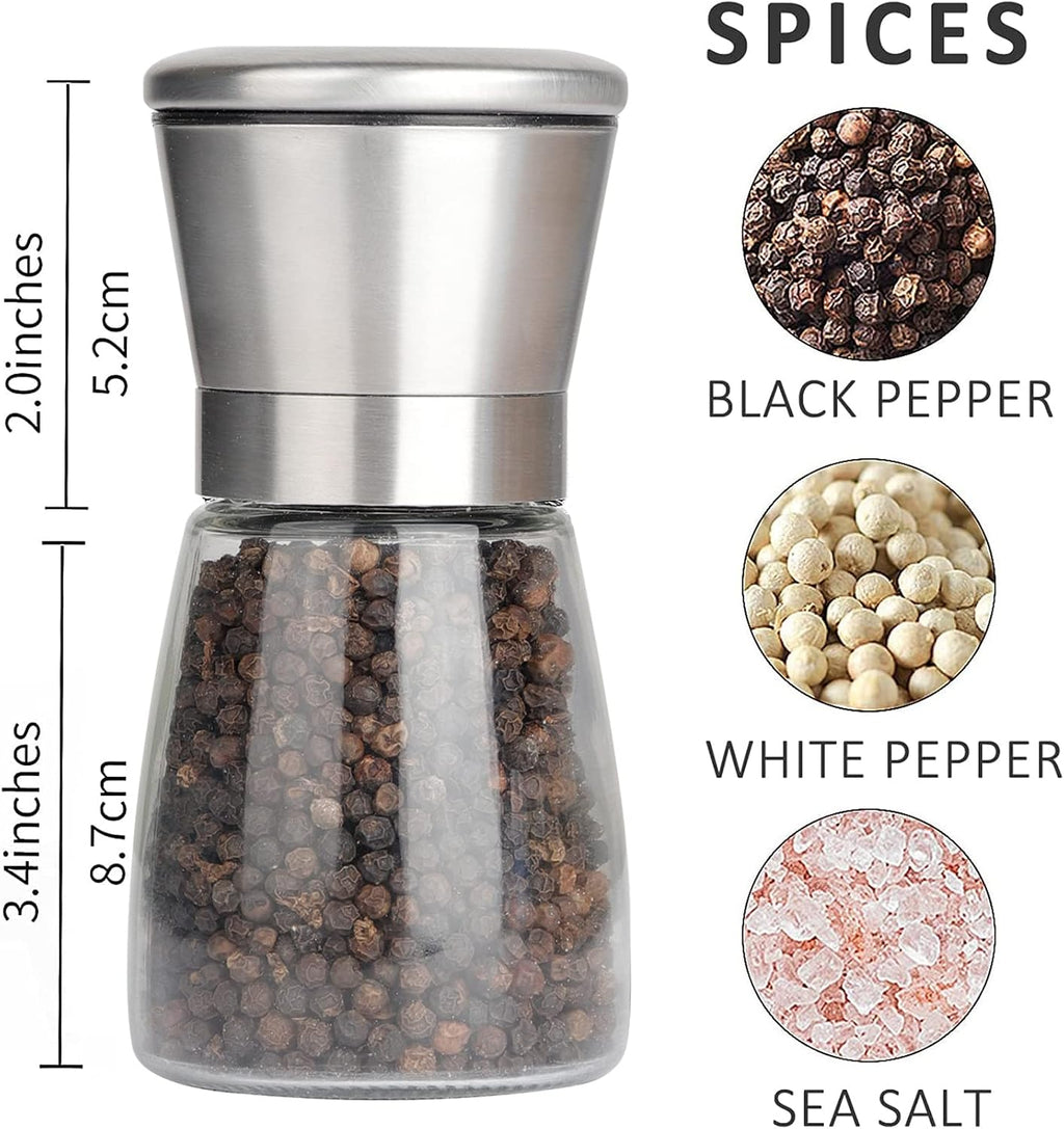 Gulex Pepper Grinder Pepper Mill Salt Grinder Refillable