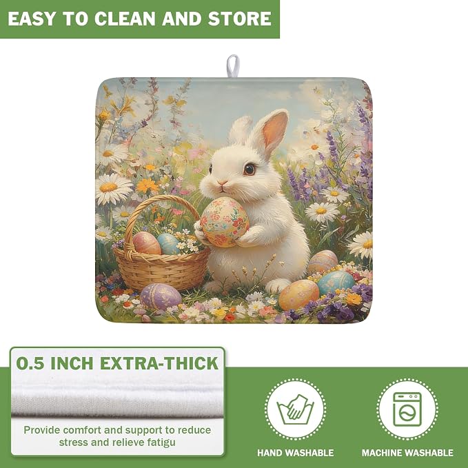Easter Bunny Eggs Dish Drying Mat - Image 5