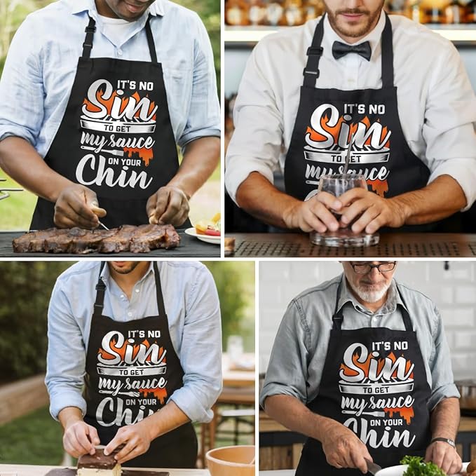SANDJEST Funny Mens Aprons - Image 7