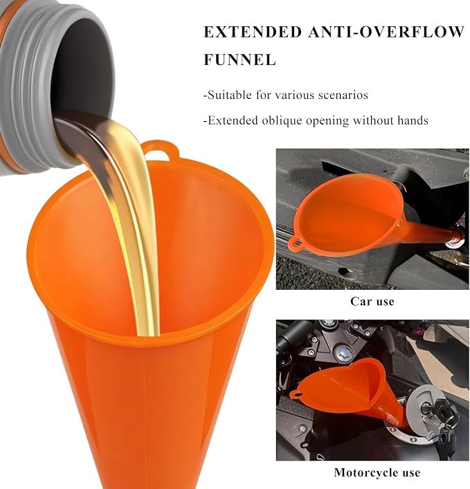 2 PCS Oil Funnel, Automotive Use Funnels - Image 5