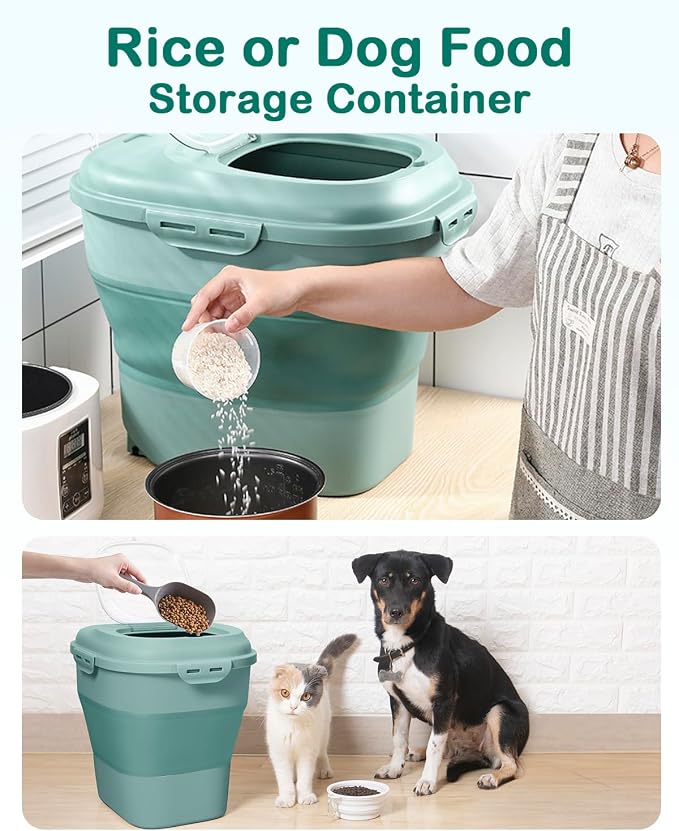 20-50 Lbs Food Storage Containers, Collapsible Rice Container - Image 7