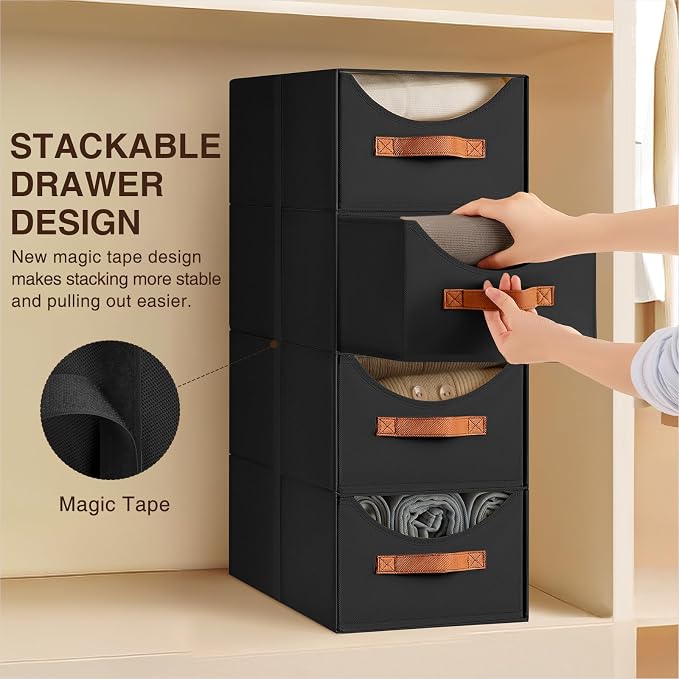 Homsorout Stackable Storage Drawers - Image 4