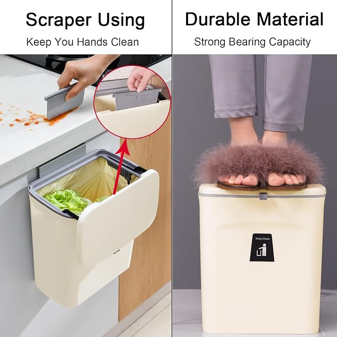 Tiyafuro 2.4 Gallon Kitchen Compost Bin - Image 5