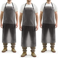 Hercicy 3 Pcs Heavy Duty Waterproof Aprons 47" PVC Vinyl Aprons Transparent by Hercicy