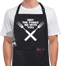 Xornis 100% Cotton Funny Apron for Men Women Adjustable Bib Aprons by Xornis