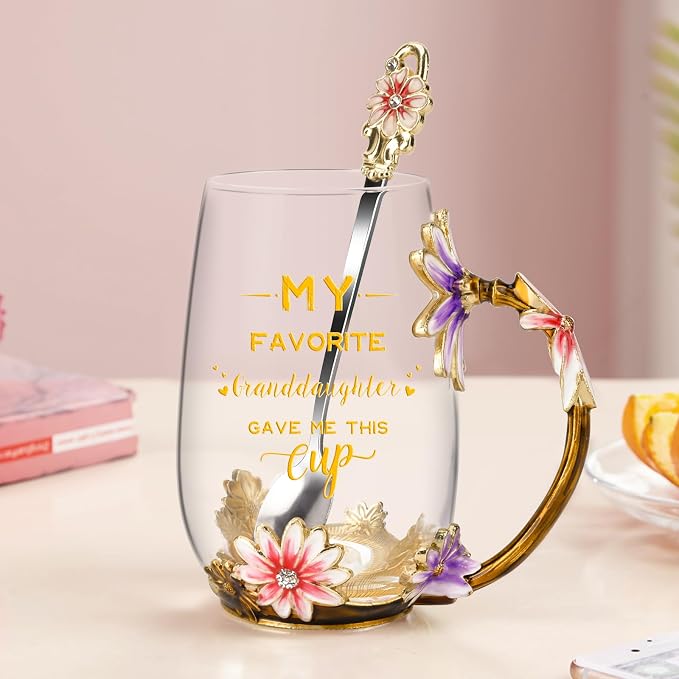 OEAGO Grandma Gifts from Granddaughter Tea Cup Birthday Grandparent Gifts - Image 7